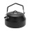 1L Portable Kettle Camping Stovetop Teapot With Folding Handle Black 1