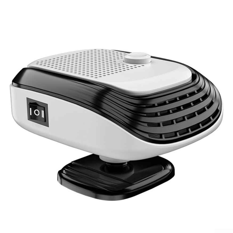 Car Heater 24V 150W Fast Heating And Cooling Defroster Fan For Truck Rv Suv Windshield White 9347817162684