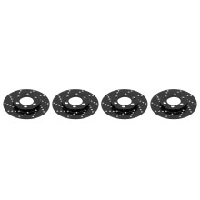 Aluminum Brake Disc for 1/10 RC Crawler Car, RC Brake Caliper with Premium Aluminum Alloy Construction, Simulation Wheel Adapter for Realistic Look an