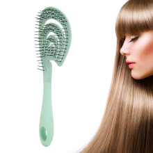 Cepillo desenredante de masaje cómodo, forma ergonómica para hombres y mujeres, dientes de peine con bola de masaje suave para el cuero cabelludo,