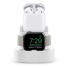 Base di ricarica in silicone per Apple Watch iOS, supporto di ricarica con compatibilità universale che garantisce perfetta stabilità e facile