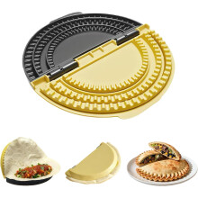 3-in-1 Tortilla Sealer Crimper (6/8/10 Inch), Burrito & Quesadilla Maker, Dishwasher Safe, Detachable