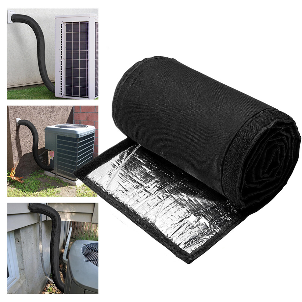 Hvac Copper Pipe Insulation Cover Weatherproof 72X10.2in Insulation Sleeve Wrap For Systems Including Split Air Conditioning 6935161497274