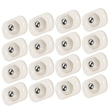 Caster Wheel Set (16 darabos) Masszív mini varázslók a különféle háztartási tárgyak, köztük a kukák mozgásának egyszerűsítésére