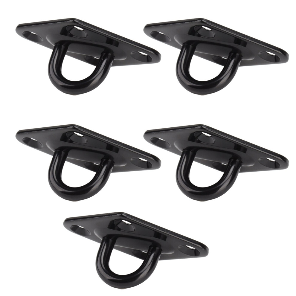 5Pcs Stainless Steel Eye Plate 5Mm For Ceiling Chandeliers & Fans, Black 8781373280870