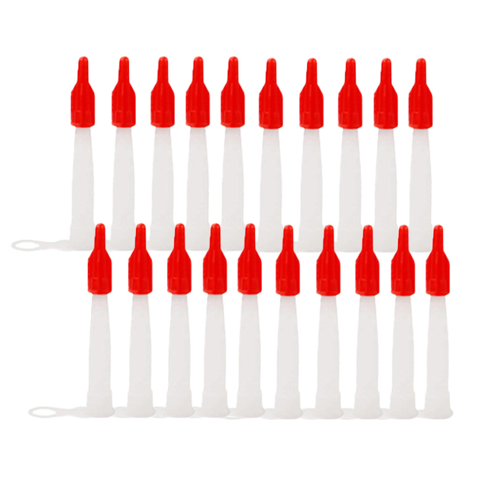 Pack Of 20 Silicone Nozzle With Screw Connector For Caulk Tubes To Prevent Sealant Hardening And Extend Cartridge Usability 6935161504057