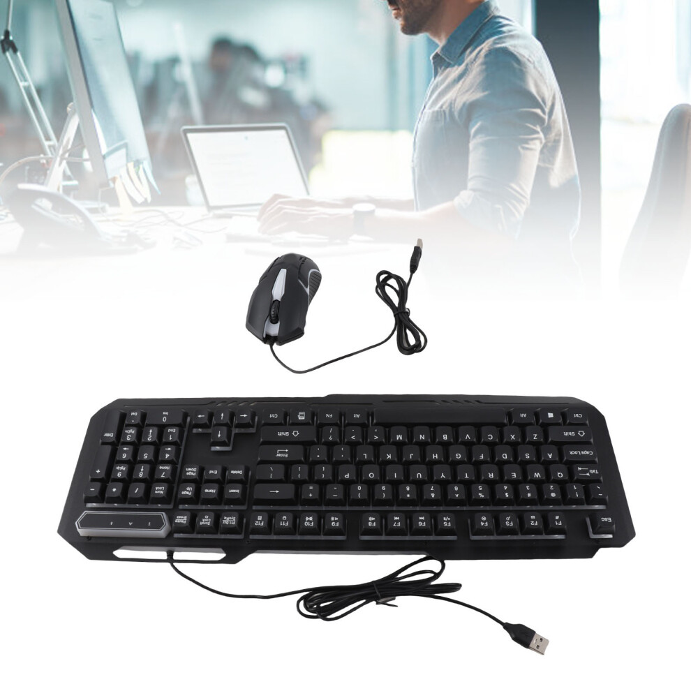 Kabelgebundene Tastatur-Maus-Kombination, 1200 7598290063438