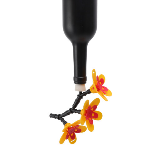 DIY Plastic Hummingbird Feeder Kit with 3 Flower Attachments 1