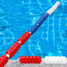 Swimming Pool Lane Divider Rope 15m with Visibility Buoys for Indoor and Outdoor Safety