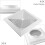 ABS Square Diffuser, Protects Prevents, Efficient Air Distribution 2