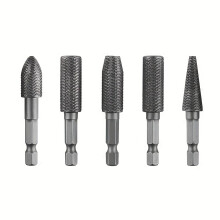 Rotary File Drill Bits Wood Carving File Bits, Grooved Sanding Engraving Milling For Woodworking Tool