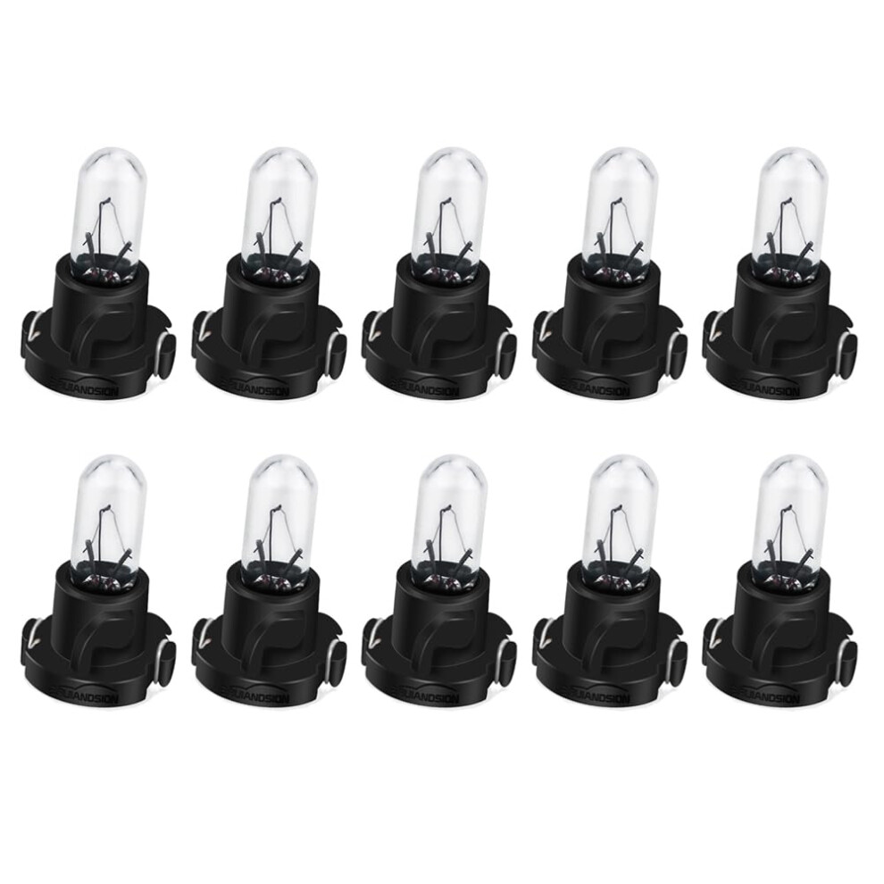 T4.2 Halogen Bulb 12V Instrument Cluster Panel Dashboard Gauges Warm Pack Of 10 Light/White 9426802602401
