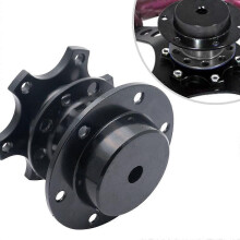 (As show, black) Universal Quick Release Adapter Snap Off Steering Wheel Hub Race/Rally/Motorsport