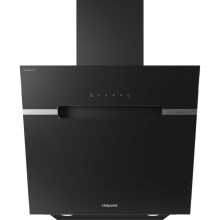 Hotpoint PHVS61FLTDPK 60 cm Angled Chimney Cooker Hood - Black
