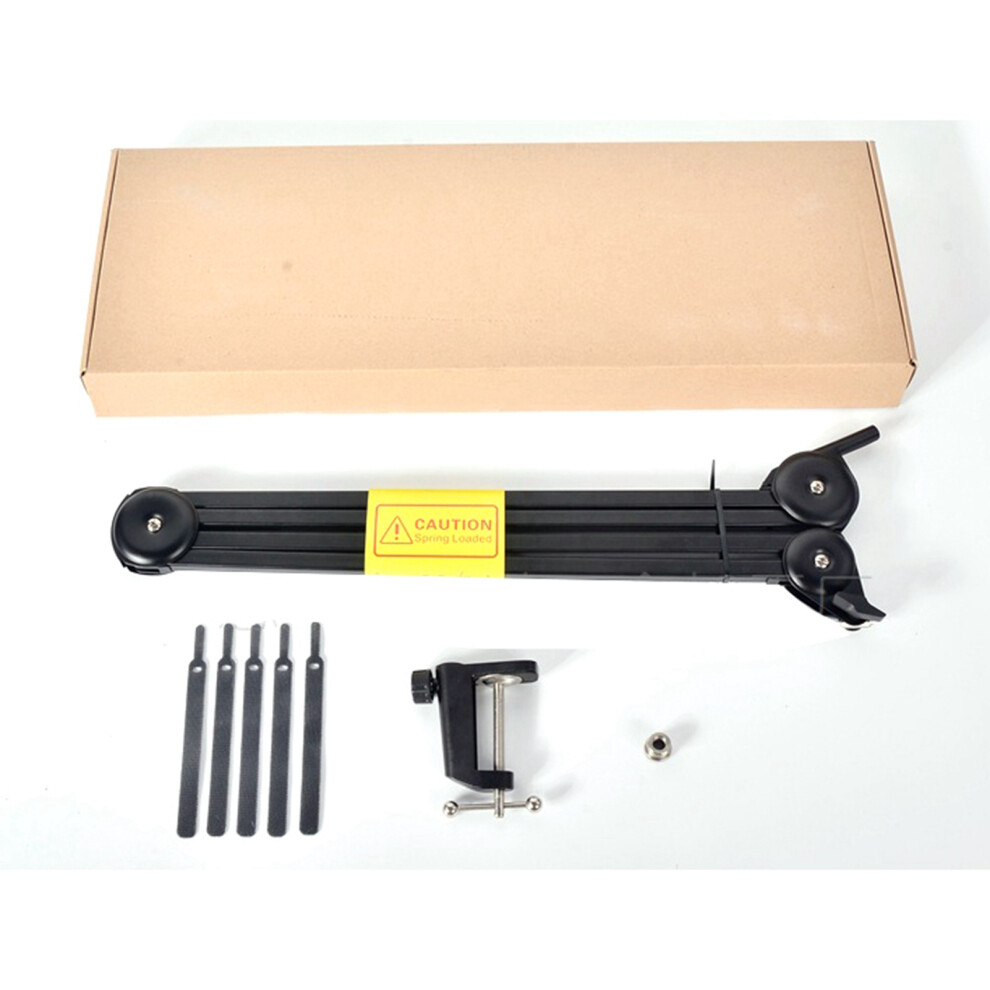 Springless Microphone Boom Arm Stand 42Cm Metal Adjustable Black 8461373289072