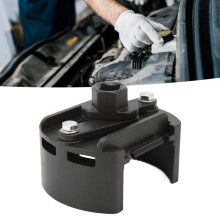 Adjustable Carbon Steel Oil Filter Wrench 80-105mm for 1/2in Ratchet