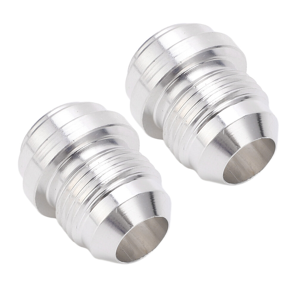 Set Of 2 An8 Weld Fittings 6061 T6 Aluminum For Fuel Line Systems 8701373290198