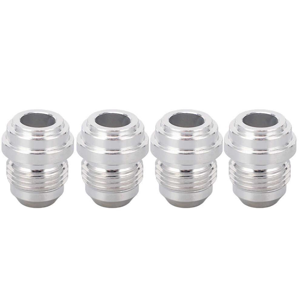 4Pcs An8 3/4In Male Aluminum Weld-In Pipe Fittings For Universal Use 3191373290260