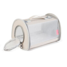 Guinea Pig Carrier, Portable Carrier for Small Animals, Breathable and Transparent Design, Travel Bag for Various Small Pets