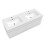 AICA 1200mm Bathroom Vanity Unit with Basin White 7
