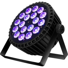LED Stage Par Lights LED 18X18W DJ Stage Lights RGBWA UV 6in1 Wash/Strobe Effect DMX512 Control Sound