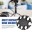 Microphone stand, multi-microphone organizer for wired and wireless microphones 4