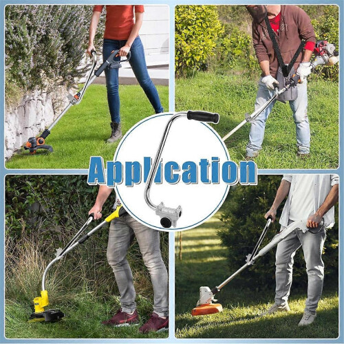 Ergonomic trimmer handle with shoulder strap for use with a string trimmer 2
