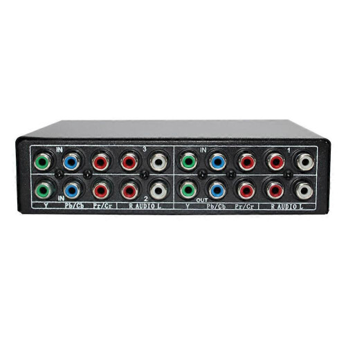 RGB component selector, 3-way YPbPr cable, AV switch for PS2, DVD player, TV