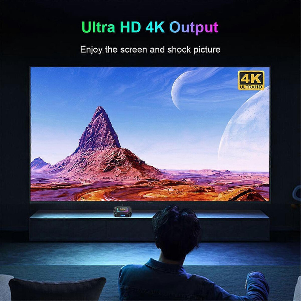 Android 13 4+64G Rk3528 8K Hdr 10 Rgb Smart Tv Box With Wifi6 Bt 5.0 Voice Media Player Tv Box Light 8302686972360