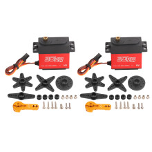 Servomotor digital RC com engrenagens de metal, vedação à prova d'água e ângulo ajustável de 270 graus para robôs, carros de escalada e