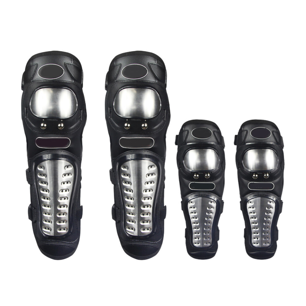 Motorcycle Protection Gear, Ergonomic Design Stainless Steel Protection Knee Guards, Alloy Steel Shell & Eva Material For Superior Wear And Impact 9448196525753