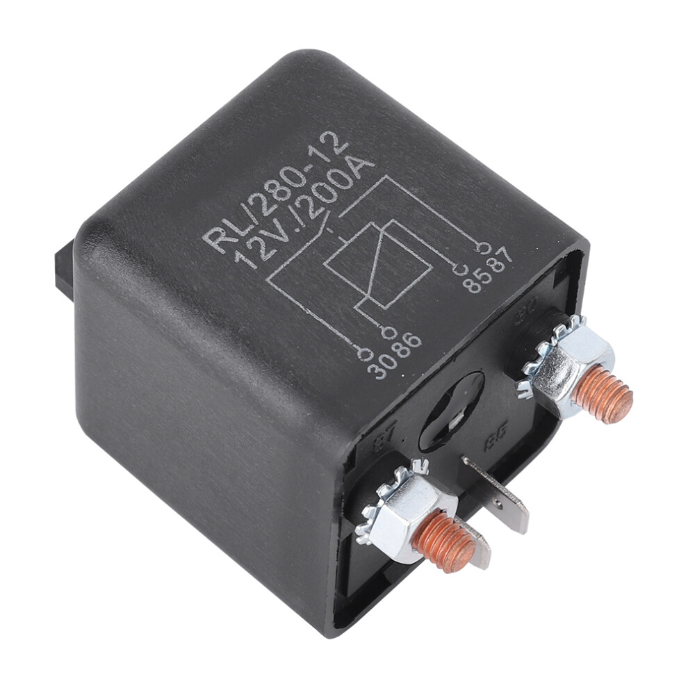 Heavy Duty Relay For Small Cranes, Combined Wheat Harvesters, Ignition Switches, And Automotive Preheat Relays, 12Vdc 200A Normally Open 4-Pin 9169997457745