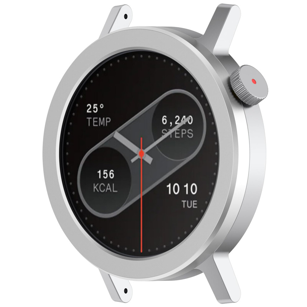 Metal Bezel For Cmf Watch Pro 2 Replacement Frame With Tempered Glass Protector Antiscratch Aluminum Alloy Cover Silver 9347817164756