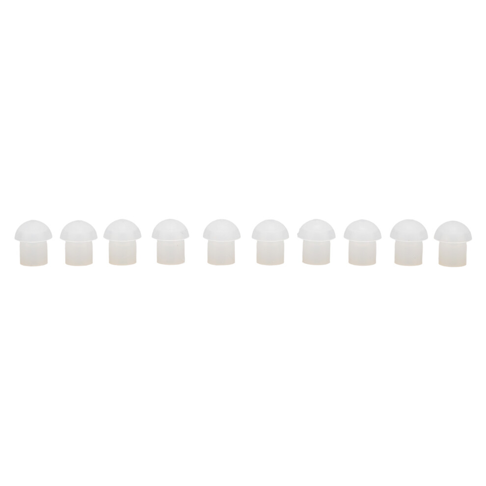 Mushroom Eartips for Radio Acoustic Tubes, Long Lasting Hypoallergenic Silicone Comfortable Earbuds, Hearing Amplifier Accessory Compatible with Moto