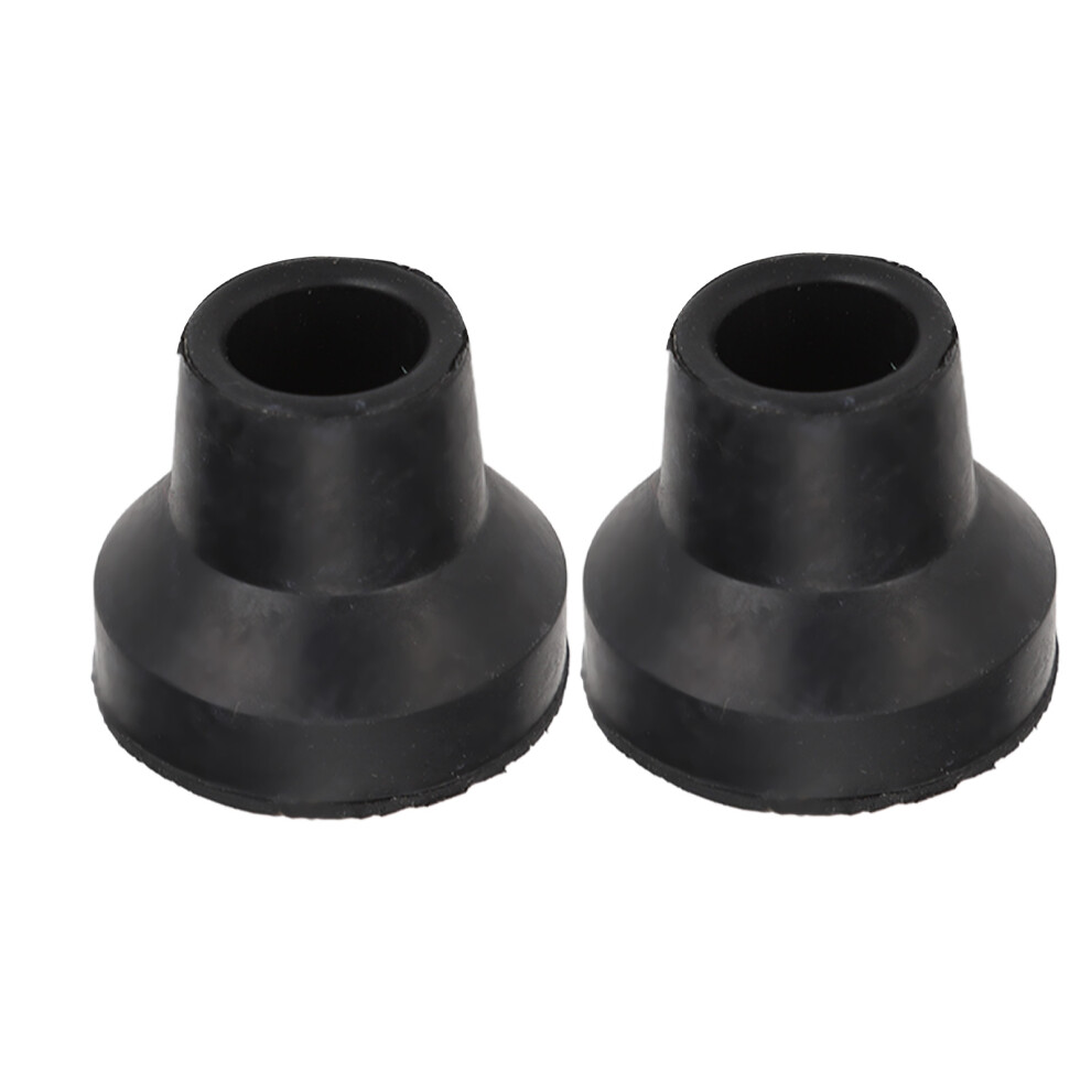 10Pcs Walking Cane Tips Rubber Wearproof Skid Resistance for 12mm/0.47in Sticks