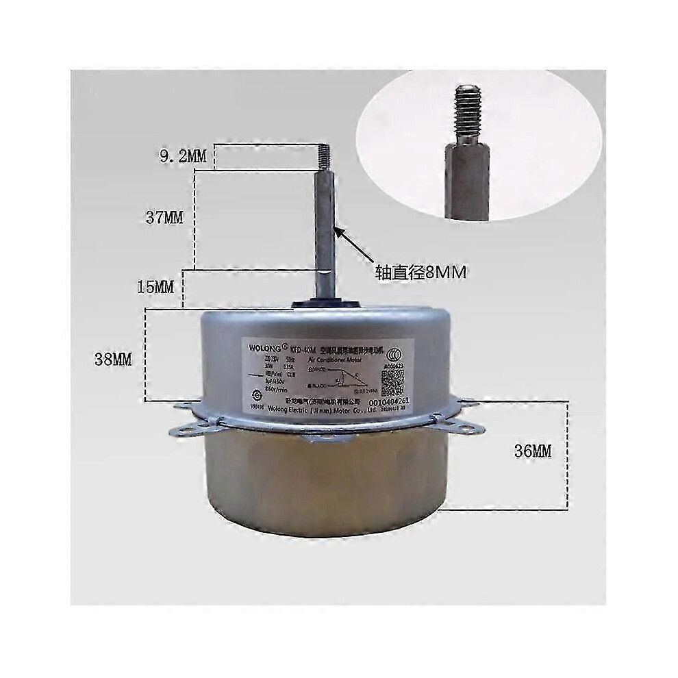 Haier Kfd-40M Kfd-40Mt Kfd-40M1 Kfd-40 0010404261 Air Conditioning Outdoor Fan Motor Replacement Parts 8786194778810