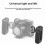 Universal side handle with rail mounting and 1/4" thread for camera cage 4