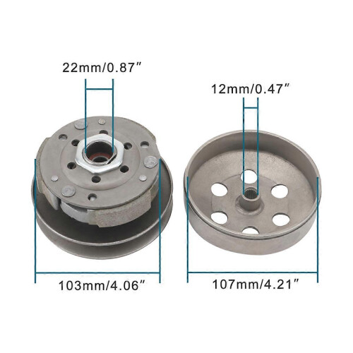 Motorcycle Driven Wheel Assembly Clutch Component for GY6 50cc 4 Stroke Engine ATV Accessories 1