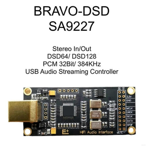 SA9227 HIFI USB DAC Converter Development Board Decoder for USB Streaming Controller 24bit 2