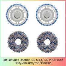 Ecovacs Deebot T30 MAX/T30 PRO PLUS/N30/N30 PRO/T50/T50 PRO -mopin puhdistusliinat ja -telineet - 2 kpl