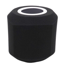 Windscherm voor microfoons bedoeld voor akoestisch gebruik in opnamestudio's; absorberend schuim voor de meeste microfoons.