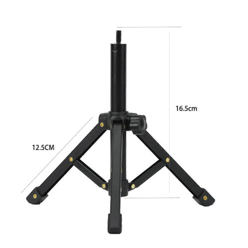 Portable microphone stand, 3/8" table tripod, adjustable microphone stand, microphone clamp stand 1