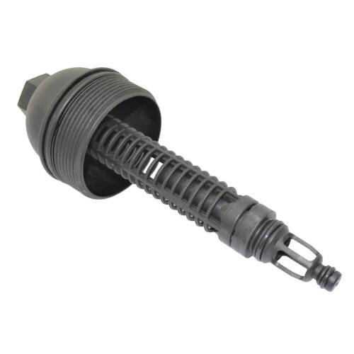 Oil filter cover for automobiles, filter cap compatible with BMW E46, E53, E60, E60N, E61 and E61N models