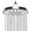 Shower Head, 6 Inch Fixed Rainfall Design for High Water Pressure Systems 1