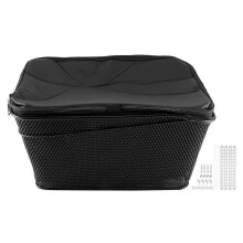 Rear Bike Basket Large Capacity Rear Bicycle Cargo Rack Mount Metal Wire Bike Storage Basket