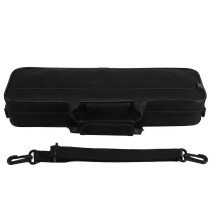 Custodia imbottita in nylon per flauto con tracolla, dimensioni: 39 x 7 x 11 cm