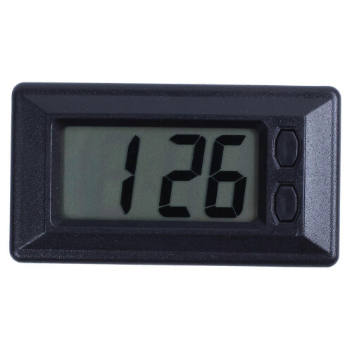Ultra-thin car dashboard clock with LCD digital display and calendar for optimal use