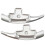 Silver aluminum alloy shift paddle extension for Mercedes C-Class, CLA, E-Class, G-Class, GLA, GLC, GLS 1
