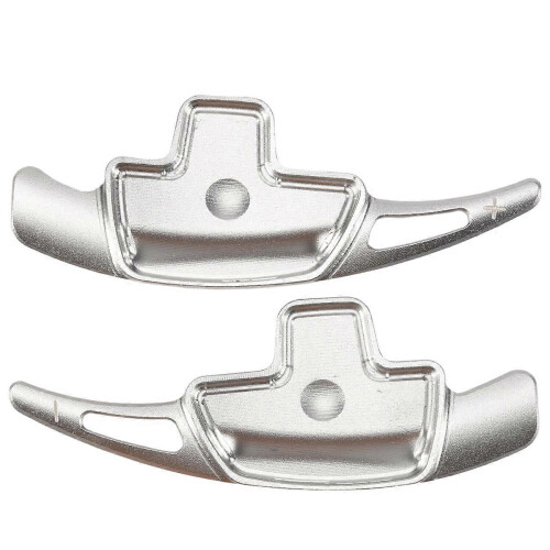 Silver aluminum alloy shift paddle extension for Mercedes C-Class, CLA, E-Class, G-Class, GLA, GLC, GLS