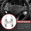 Silver aluminum alloy shift paddle extension for Mercedes C-Class, CLA, E-Class, G-Class, GLA, GLC, GLS 4